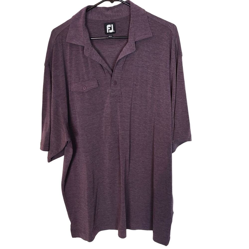 FootJoy Mens Golf Polo Shirt Size XL Stretch Minimalist Athletic Activewear